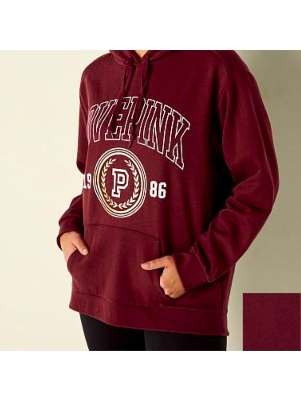PINK EVERYDAY LOUNGE CAMPUS PULLOVER SIZE SMALL